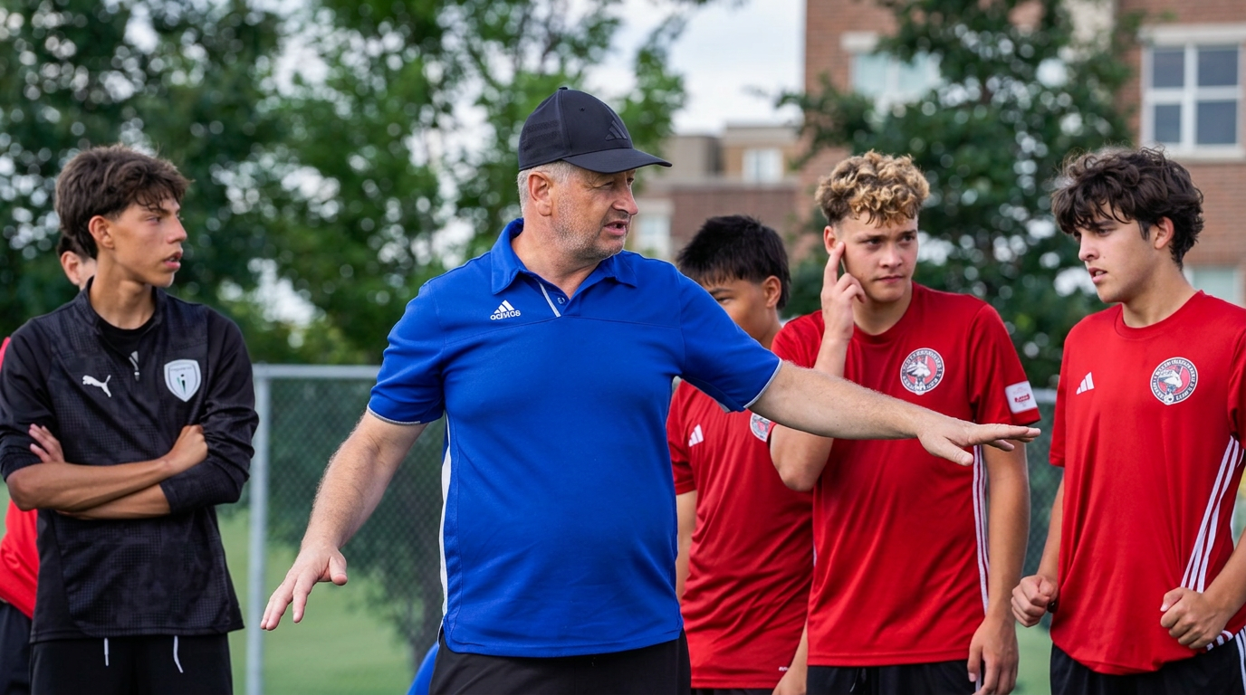 SFI coach instructing players during a session
